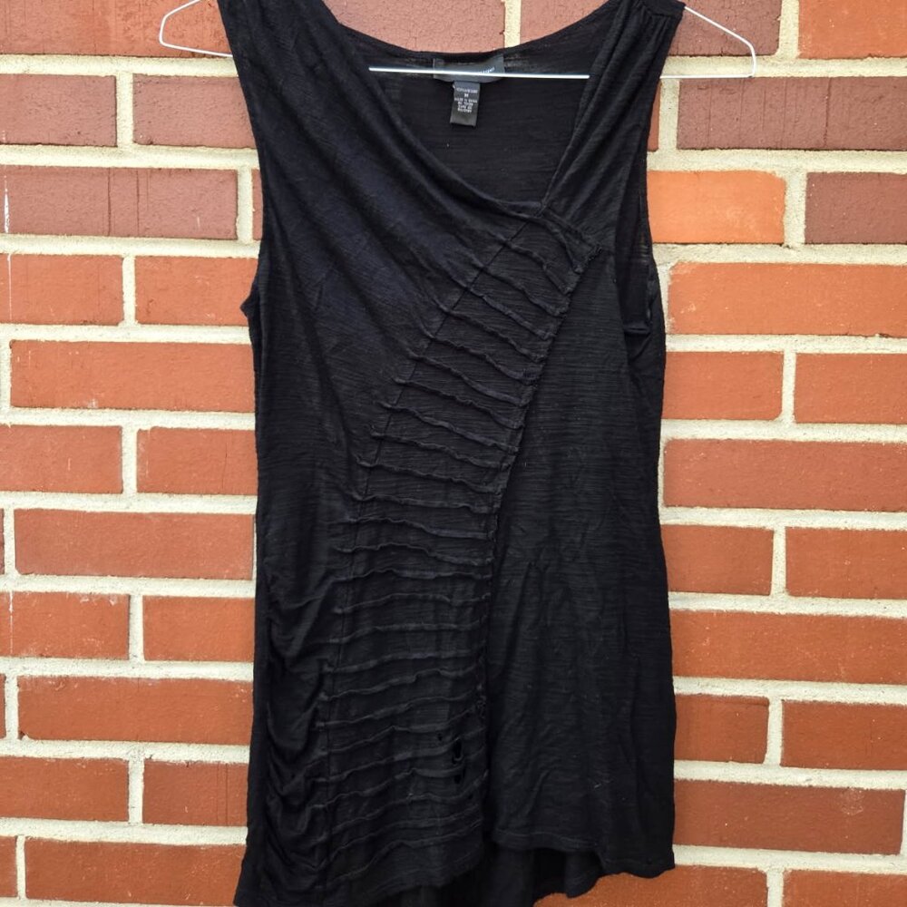 Cable & Gauge Black Burnout Tank Top - Size M